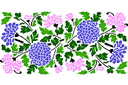 Schablonen für Blumen zeichnen - Motiv aus Chrysanthemen
