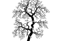 Schablonen für Bäume zeichnen - Baum im gotischen Stil 3