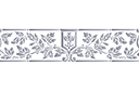 Schablonen für Bordüre im klassischen Stil - Bordüre der Klassik 090