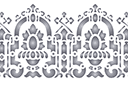 Schablonen für Bordüre im klassischen Stil - Bordüre der Klassik 118