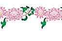 Schablonen für Blumen zeichnen - Chrysanthemenzweig B