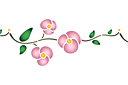 Schablonen für Rosen zeichnen - Hagebutte im primitiven Stil B