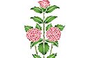 Schablonen für Blumen zeichnen - Große Rose