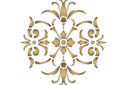 Klassische Schablonen - Kreisförmigen Motiv im viktorianischen Stil 02