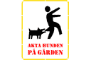 Schablonen mit Zeichen und Logo - Vorsicht vor dem Hund 1c