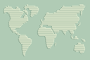 Schablonen von verschiedenen Objekten - Weltkarte 02