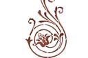 Große Schablonen - Spiralblume