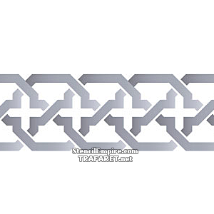 Bordüre der Klassik 163 (Schablonen für Bordüre im klassischen Stil)