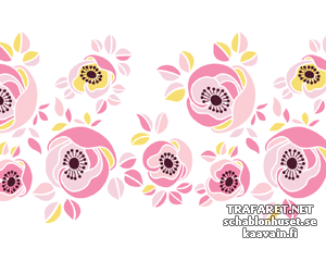 Rose im Jugendstil 02 (Schablonen im Jugendstil)