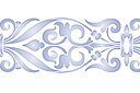 Schablonen für Bordüre im klassischen Stil - Bordüre der Klassik 150