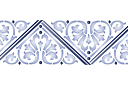 Schablonen für Bordüre im klassischen Stil - Bordüre der Klassik 152