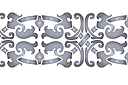 Klassische Schablonen - Bordüre der Klassik 155