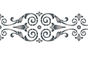 Schablonen für Bordüre im klassischen Stil - Bordüre der Klassik 156