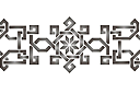 Schablonen für Bordüre im klassischen Stil - Bordüre der Klassik 158