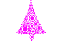 Schablonen im abstrakten Stil - Weihnachtsbaum 14