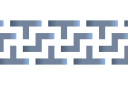 Schablonen für die Bordüren mit verschiedenen Ornamenten - Enges Labyrinth