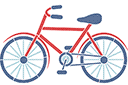 Schablonen für Autos und Flugzeuge zeichnen - Fahrrad