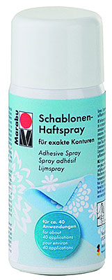 Haftspray für exakte Konturen beim Schablonieren - Marabu