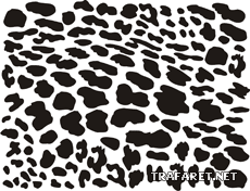Haut des Leopard - Schablone für die Dekoration