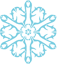 Schneeflocke IX - Schablone für die Dekoration