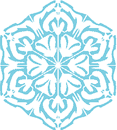 Schneeflocke XI - Schablone für die Dekoration