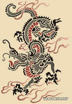 Chinesischer Drache Schablone Zum Malen Im Internet Kaufen