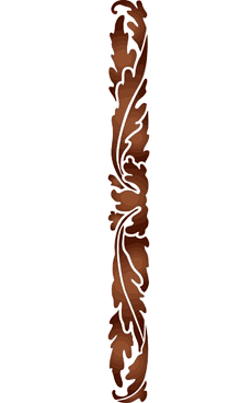 Großzügige Akanthus-Ornament - Schablone für die Dekoration