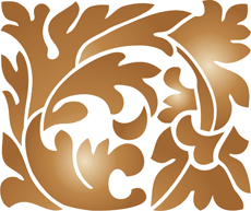 Akanthus-Ornament 2 - Schablone für die Dekoration