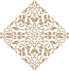 Rhombus die Arabesken - Schablone für die Dekoration