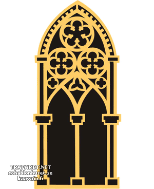 Bogen der St. Veitsdoms - Schablone für die Dekoration