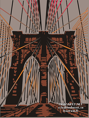 Brooklyn Bridge (Schablonen von Gebäuden und Architektur)