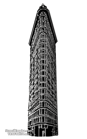 Flatiron Gebäude - Schablone für die Dekoration