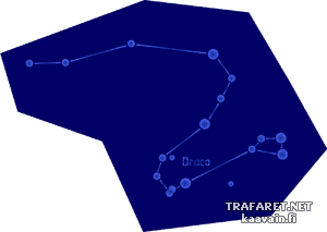 Sternbild Draco - Schablone für die Dekoration