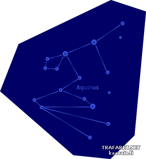Sternbild Aquarius - Schablone für die Dekoration