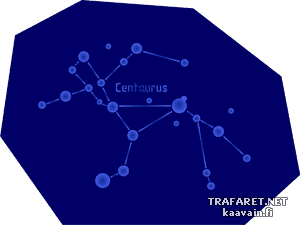 Sternbild Centaurus - Schablone für die Dekoration