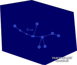 Sternbild Grus - Schablone für die Dekoration