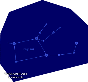 Sternbild Pegasus - Schablone für die Dekoration