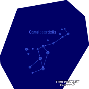 Sternbild Camelopardalis - Schablone für die Dekoration