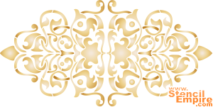 Motiv im Barocken Gestaltung (Schablonen mit diversen Mustern)