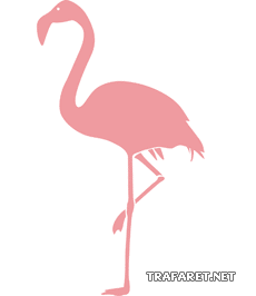 Flamingo - Schablone für die Dekoration