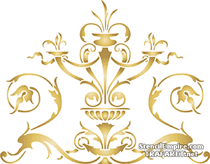 Dekoration im englischen Stil 06b - Schablone für die Dekoration