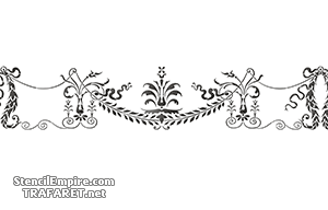 Decke im englischen Stil 07.4 - Schablone für die Dekoration
