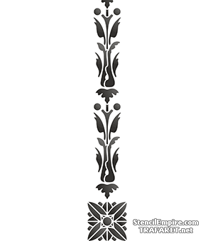 Decke im englischen Stil 07.7 - Schablone für die Dekoration