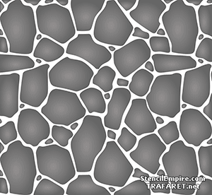 Steinmauer 01 - Schablone für die Dekoration