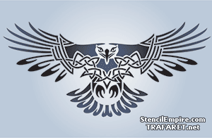 Keltischer Adler - Schablone für die Dekoration