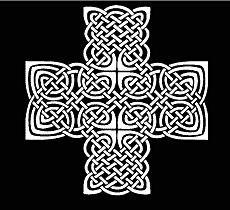 Keltisches Kreuz - Schablone für die Dekoration
