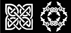 Keltische Motive - Schablone für die Dekoration