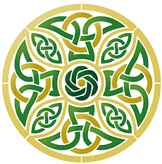 Kreuz im keltischen Stil von Walles - Schablone für die Dekoration