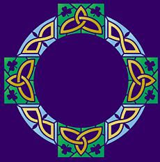 Keltenkreuz des Patrick - Schablone für die Dekoration