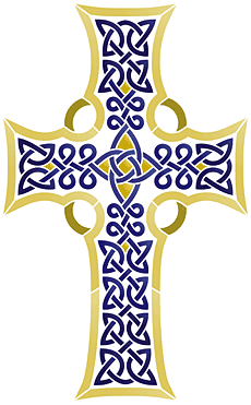Keltenkreuz des Jonah - Schablone für die Dekoration